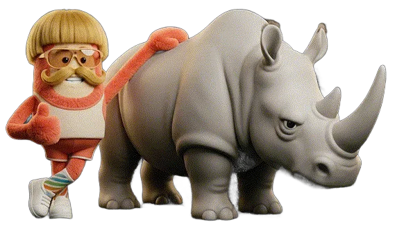 Spark with a rhino